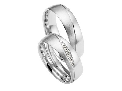 Eheringe Set Weißgold Trauringe Ringe