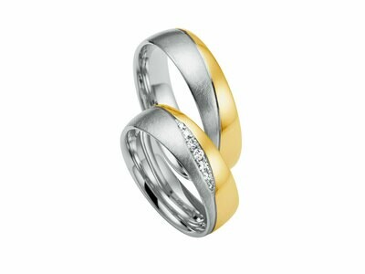 Eheringe Set Weißgold Gelbgold Trauringe Ringe