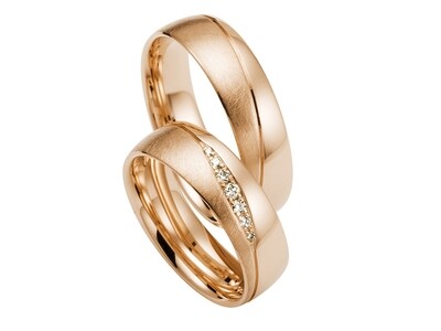Eheringe Set Mittelgold Trauringe Ringe