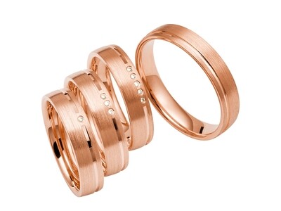 Eheringe Set Rotgold Trauringe Ringe