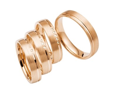 Eheringe Set Mittelgold Trauringe Ringe
