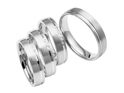 Eheringe Set Weißgold Trauringe Ringe