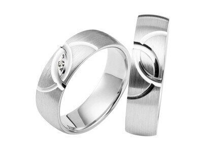 Eheringe Set Weißgold Trauringe Ringe