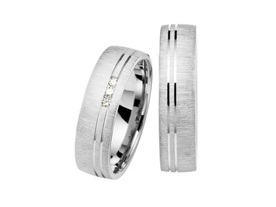 Eheringe Set Weißgold Trauringe Ringe