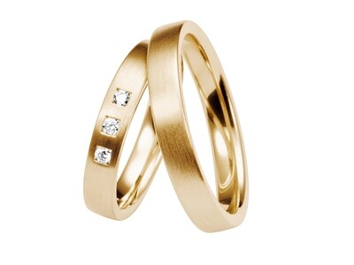 Eheringe Set Mittelgold Trauringe Ringe