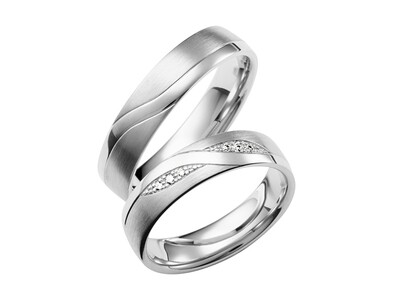 Eheringe Set Weißgold Trauringe Ringe