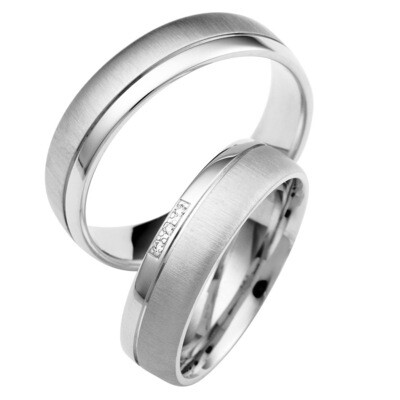 Eheringe Set Weißgold Trauringe Ringe