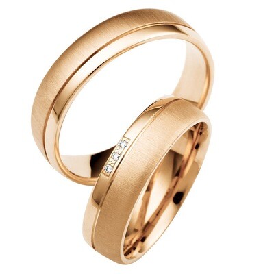 Eheringe Set Mittelgold Trauringe Ringe