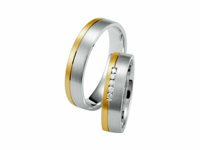 Eheringe Set Weißgold Gelbgold Trauringe Ringe