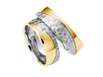 Eheringe Set Weißgold Gelbgold Trauringe Ringe