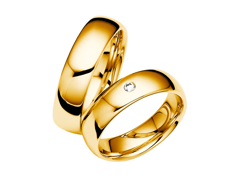 Eheringe Set Gelbgold Trauringe Ringe