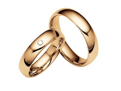 Eheringe Set Mittelgold Trauringe Ringe