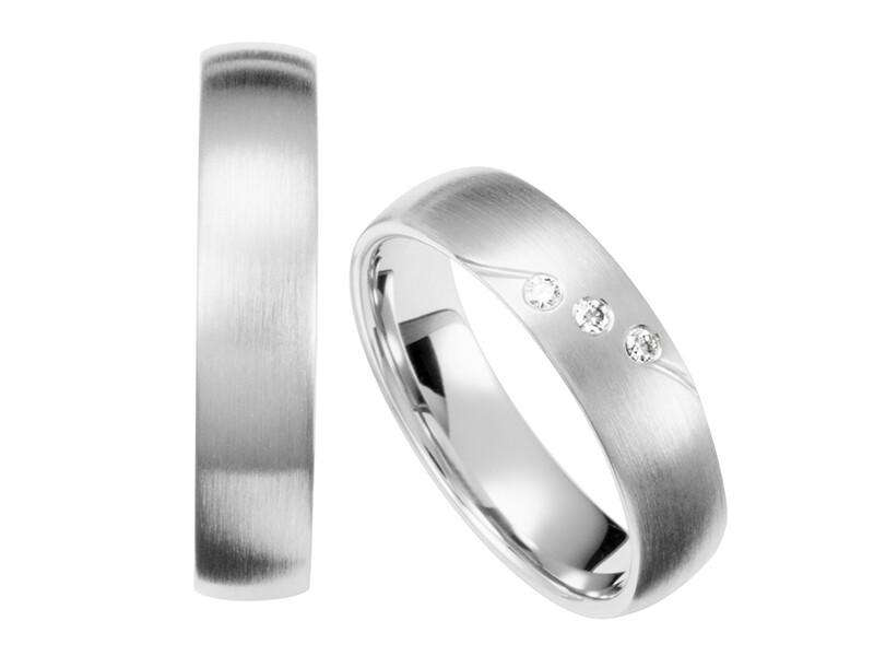 Eheringe Set Weißgold Trauringe Ringe