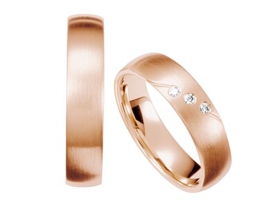 Eheringe Set Rotgold Trauringe Ringe