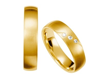 Eheringe Set Gelbgold Trauringe Ringe