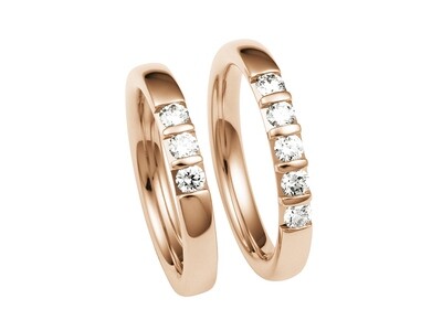 Damen Eheringe Mittelgold Trauringe Ringe