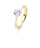 Verlobungsring Gelbgold 585 1,50ct tw/si Solitär GIA