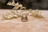 Gelbgold Ring mit Diamanten