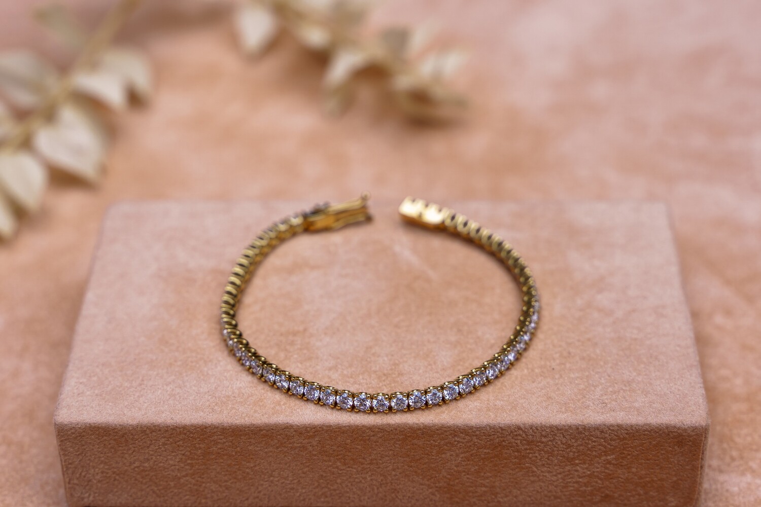 Gelbgold Armband mit Diamanten