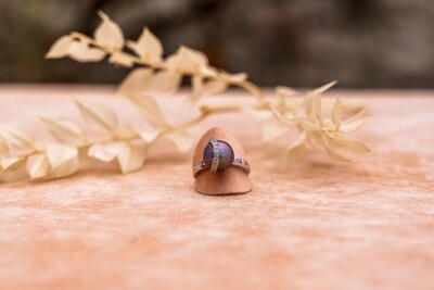 Eigenanfertigung Weißgold Ring mit Diamanten und Tahiti Perle