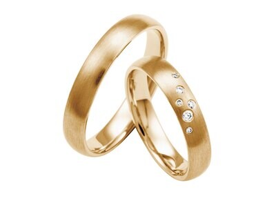 EHERINGSET MITTELGOLD ROSEGOLD RINGE 585/000 GOLDSCHMIEDE JUWELIER EDER FELDBACH