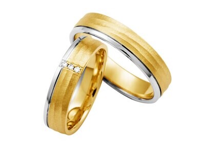 EHERINGSET WEISS GELB GOLD BICOLOR RING 585 / 000 GOLDSCHMIEDE JUWELIER EDER FELDBACH