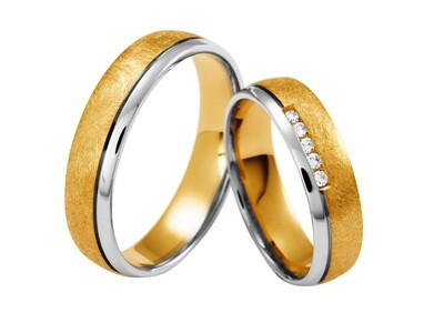 EHERINGSET WEISS GELB GOLD BICOLOR RING 585 / 000 GOLDSCHMIEDE JUWELIER EDER FELDBACH