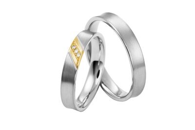 EHERINGSET WEISS GELB GOLD BICOLOR RING 585 / 000 GOLDSCHMIEDE JUWELIER EDER FELDBACH