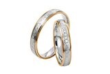 EHERINGSET WEISS MITTEL GOLD BICOLOR RING 585 / 000 GOLDSCHMIEDE JUWELIER EDER FELDBACH