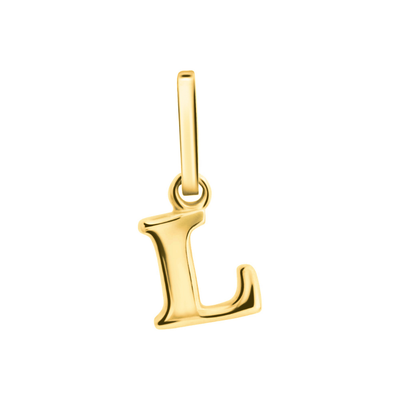 Anhänger Buchstabe L, 585 Gelbgold, 6mm, schlicht