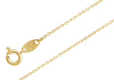 Damenkette Gelbgold 42 cm