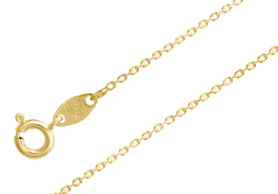 Damenkette Gelbgold 42 cm