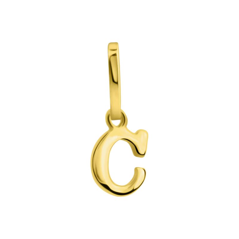 Anhänger Buchstabe C, 585 Gelbgold, 6mm, schlicht