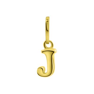 Anhänger Buchstabe J, 585 Gelbgold, 6mm, schlicht