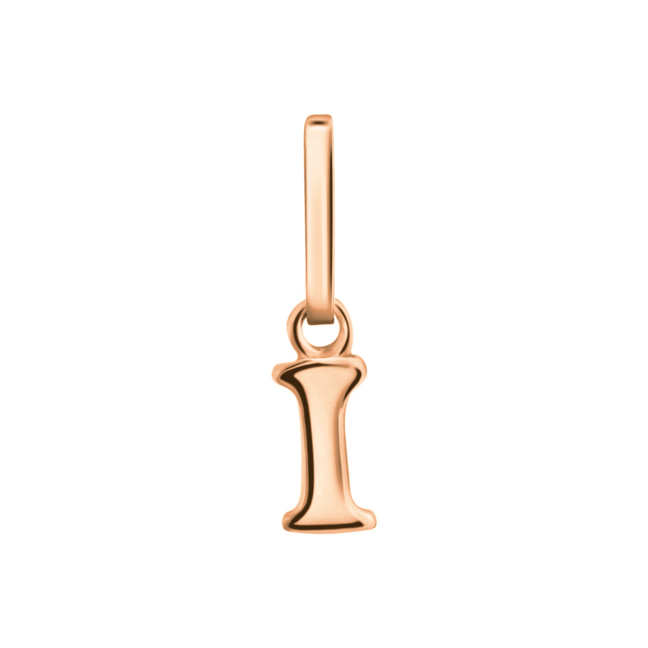 ​Anhänger Buchstabe I, 585 Rotgold, 6mm, schlicht