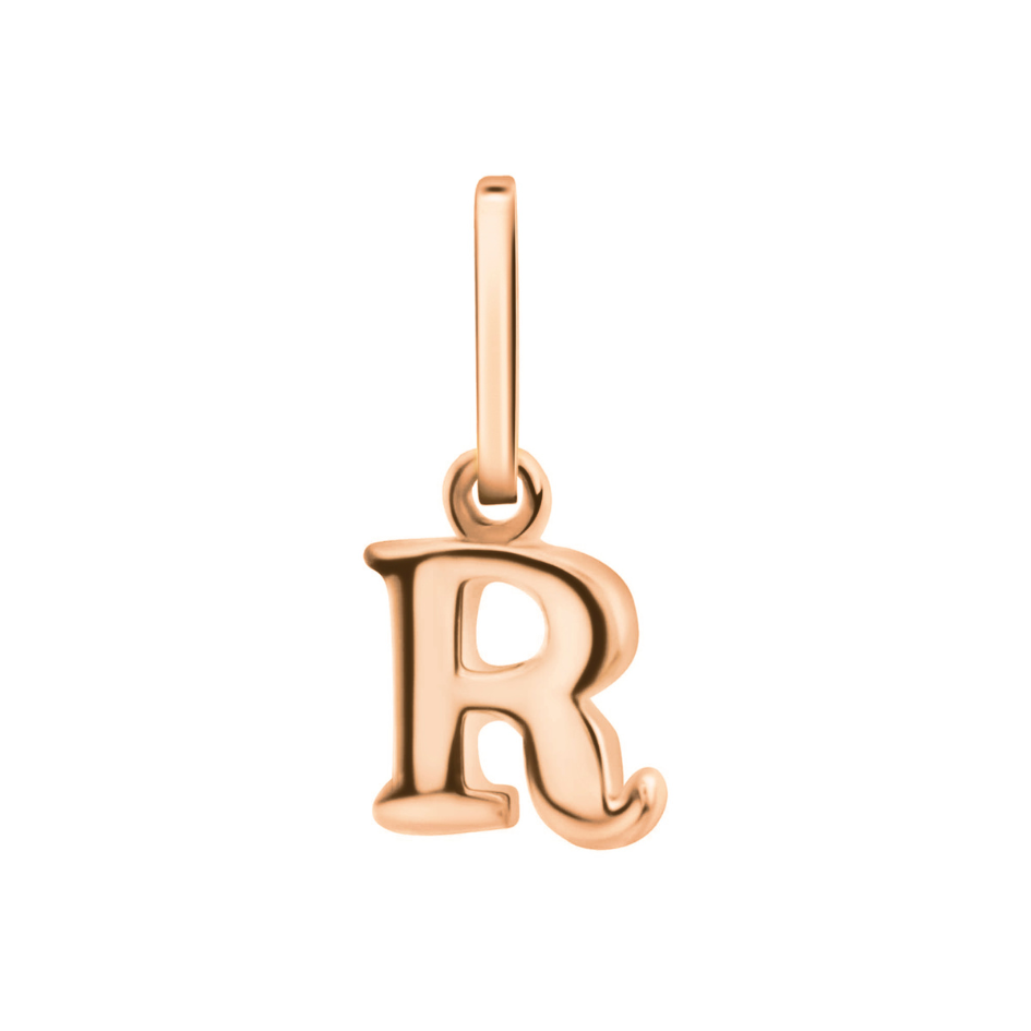 Anhänger Buchstabe R, 585 Rotgold, 6mm, schlicht