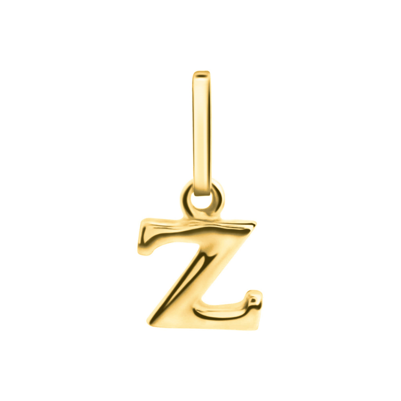 ​Anhänger Buchstabe Z, 585 Gelbgold, 6mm, schlicht