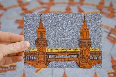 Postkarte Oberbaum Brücke