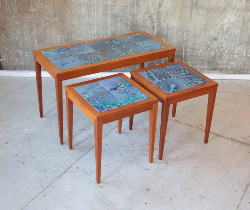 Vintage Satztische - 3er Set