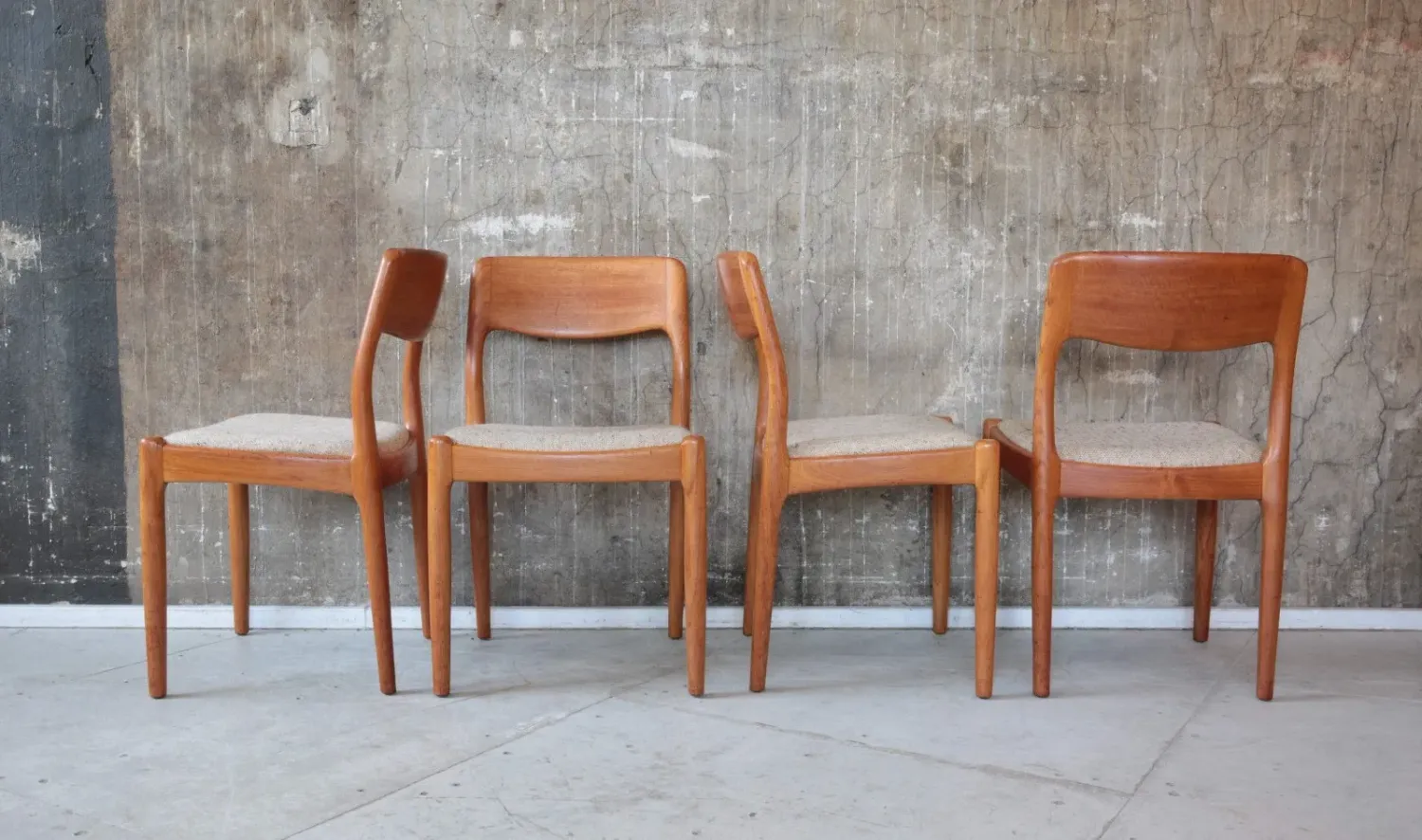 4er Set Vintage Stühle