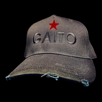 Cap GAITO black/black/red