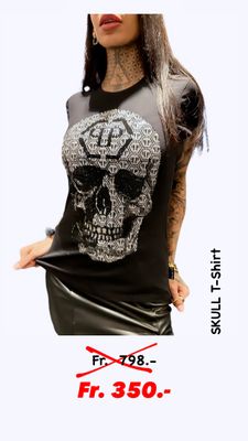 T-Shirt CRYSTAL SKULL, black