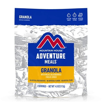 Mountain House Granola with Milk & Blueberries