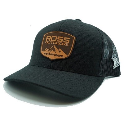 Ross Outdoors Crest Black Patch Hat Ross Outdoors Crest Black Patch Hat
