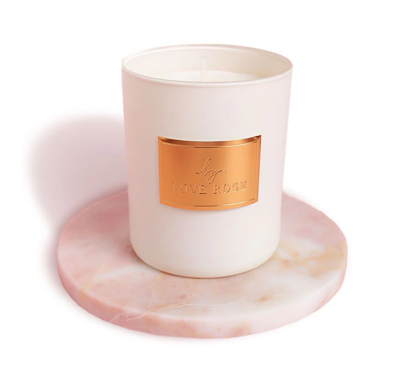 Love Rose ? Kerze ( creme weiss & Bordeaux )