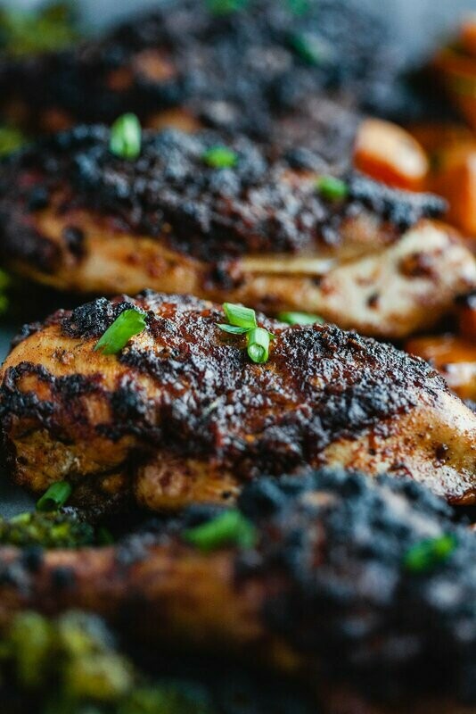 Blackened Cajun Chicken Thighs