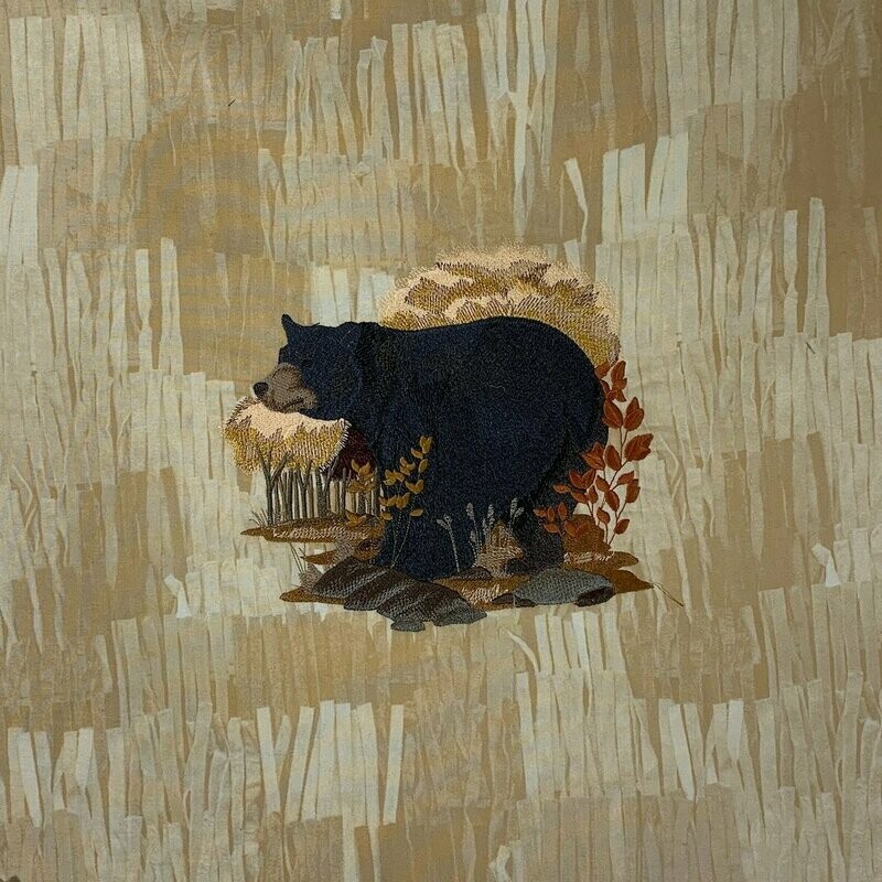 Bear In Autumn Quilt Block
