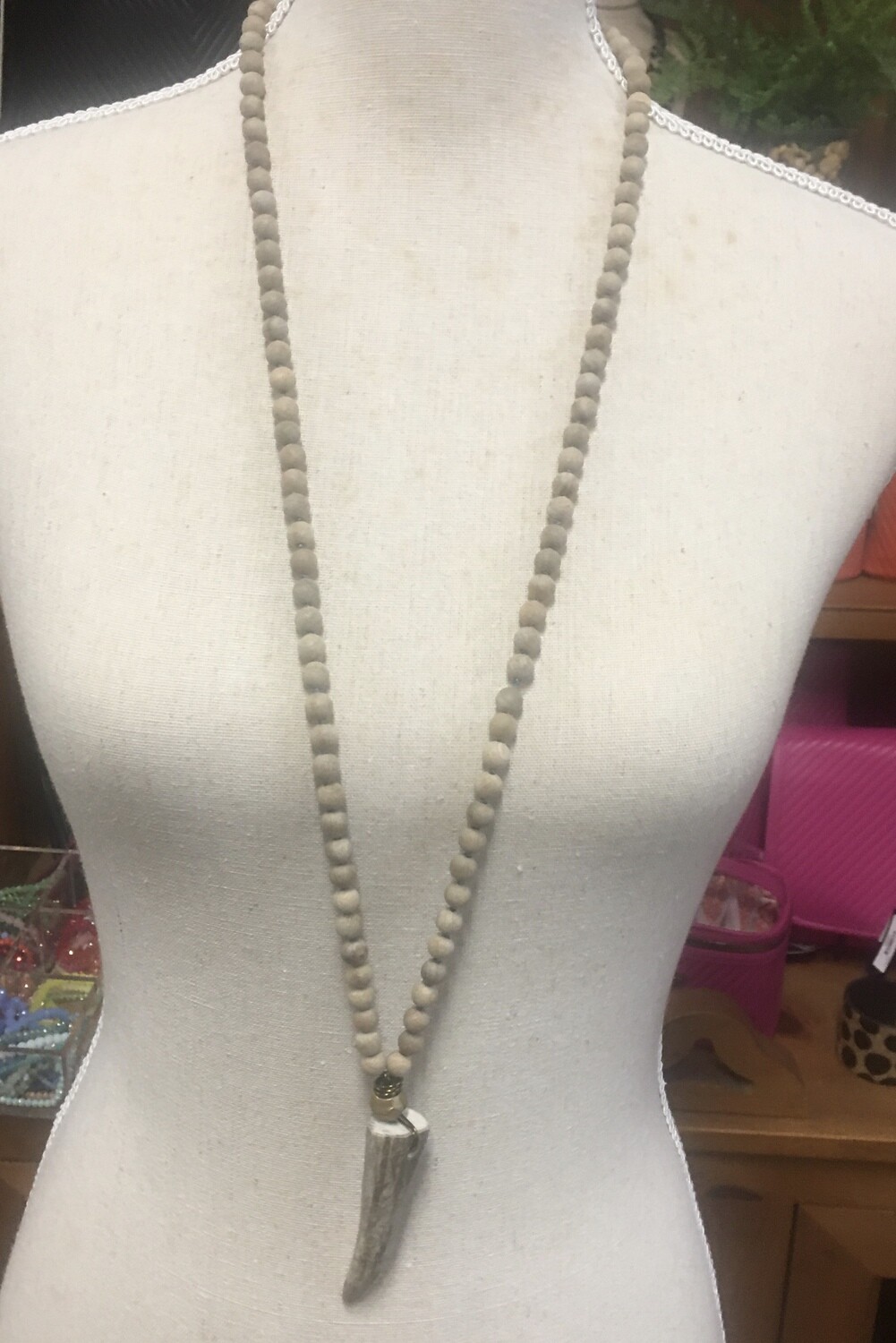 Wood Bead &amp; Antler