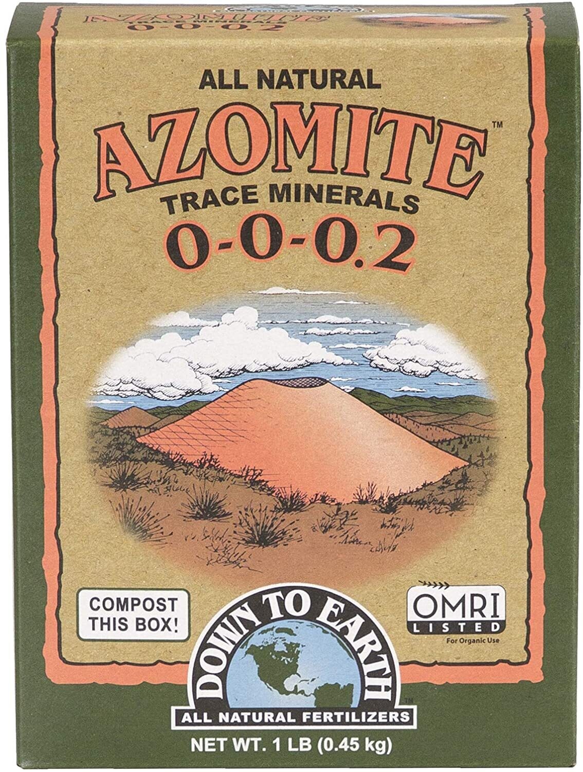 Azomite Fertilizer 1lb
