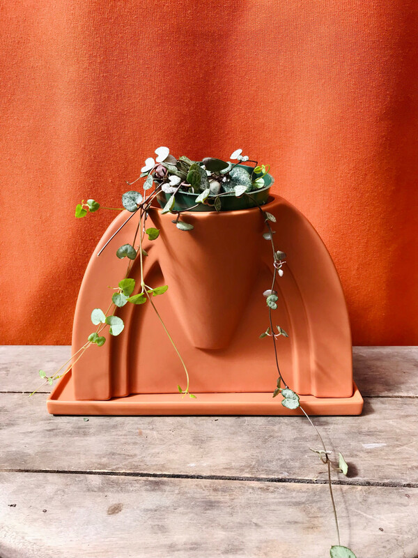 Ambrosia Pot w/Saucer 10&quot;x 5&quot;x 7&quot;